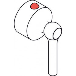 Poignée à levier HG Axor Terrano Thermostat chromé 