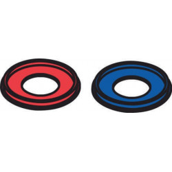 Bague collectrice HG Axor Uno 3L chaud/froid
