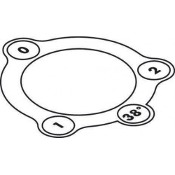Autocollant HG Thermostat de bord de baignoire 2L