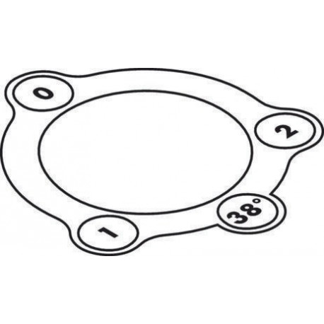 Autocollant HG Thermostat de bord de baignoire 2L