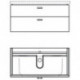 Extrait de CONNECT coloris WG/SO ci-dessous, ou façade IDEAL STANDARD