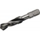 Foret hélicoïdal á queue hexagonale 1/4'', Ø nominal : 1,00 mm, Long. hélice 7 mm, Long. totale 32 mm