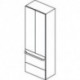 Porte TONIC II 600mm décor pin clair pour armoire haute IDEAL STANDARD