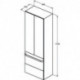Porte TONIC II 600mm laqué blanc pour armoire haute IDEAL STANDARD