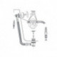CHROME haut et bas avec alimentation IDEAL STANDARD