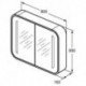 Rétroviseur DEA pour T7855, A : droite IDEAL STANDARD