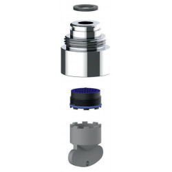 Support perlator pour 56028 chromé KEUCO
