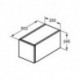 Façade coulissante ADAPTO 250 mm laqué blanc brillant pour armoire en U IDEAL STANDARD