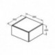 Façade coulissante ADAPTO 500 mm décor pin clair pour armoire en U IDEAL STANDARD