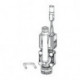 Electrovanne axiale 6 V, avec support de montage SCHELL