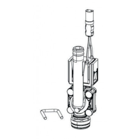Electrovanne axiale 6 V, avec support de montage SCHELL