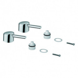 Poignée GROHE paire Concetto 48310 Markierung bleu/rouge chromé