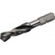 Foret hélicoïdal á queue hexagonale 1/4'', Ø nominal : 7,50 mm, Long. hélice 32 mm, Long. totale 51 mm
