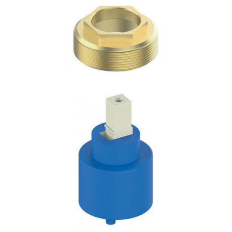 Ecrou cartouche complet, pour 51102/51109 chromé KEUCO