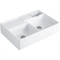 Evier Tradition (2 cuves), Modules, 895 x 220 x 630 mm, 2 cuves Crème brillant
