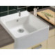 Evier Tradition (1 cuve), Modules, 595 x 220 x 630 mm, Installation sur un meuble sous lavabo ou bien fixé au mur , 1 cuve inclus Vidage manuel, chromé et Set de fixation pour montage sur meuble sous-évier Steam
