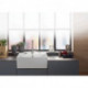 Evier Tradition (1 cuve), Modules, 595 x 220 x 630 mm, Installation sur un meuble sous lavabo ou bien fixé au mur , 1 cuve inclus Vidage automatique et Set de fixation pour montage sur meuble sous-évier Stone White CeramicPlus