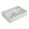 Evier Tradition (2 cuves), Modules, 895 x 220 x 630 mm, Installation sur un meuble sous lavabo ou bien fixé au mur , 2 cuves pouvant être fermées, inclus Vide-sauce transparent, Vidage automatique et Set de fixation Steam