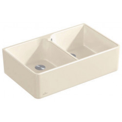 Évier double 80X795x500mm Crema CeramicPlus VILLEROY & BOCH