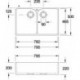 Évier double 80X795x500mm Crema CeramicPlus VILLEROY & BOCH