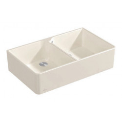 Évier double 90X900x550mm Crema CeramicPlus VILLEROY & BOCH