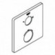 Rosace Grohe 49078 pour Thermostat-Kit de garnitures chromé