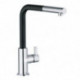 Mitigeur d'évier 408518778 L-INE S ECO chrome / noir mat bec extractible, levier court KLUDI