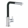Mitigeur d'évier 408518778 L-INE S ECO chrome / noir mat bec extractible, levier court KLUDI