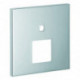 Rosace Grohe 48431 carré pour EHM-FMS avec 2-inverseurs chromé