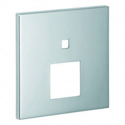 Rosace Grohe 48431 carré pour EHM-FMS avec 2-inverseurs chromé