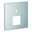 Rosace Grohe 48431 carré pour EHM-FMS avec 2-inverseurs chromé