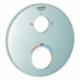 Rosace Grohe 49074 rond pour THM-Kit de garnitures chromé