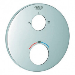 Rosace Grohe 49074 rond pour THM-Kit de garnitures chromé