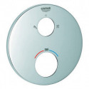 Rosace Grohe 49074 rond pour THM-Kit de garnitures chromé