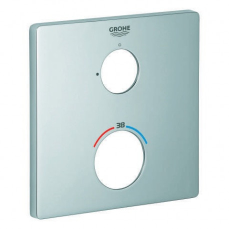 Rosace Grohe 49076 carré pour THM-Kit de garnitures chromé