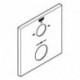 Rosace Grohe 49103 carré pour THM-Kit de garnitures chromé