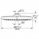 Tête de douche Grohe Tempesta 250 26666 9.5l/min. chromé
