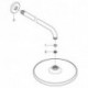 Set Tête de douche Grohe Tempesta 250 26668 Bras de douche 380mm chromé