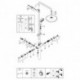 Système de douche Grohe Tempesta C 250 26670 avec Thermostat Bras de douche 390mm chromé