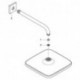 Set Tête de douche Grohe Tempesta Cube 250 26687 Bras de douche 380mm chromé