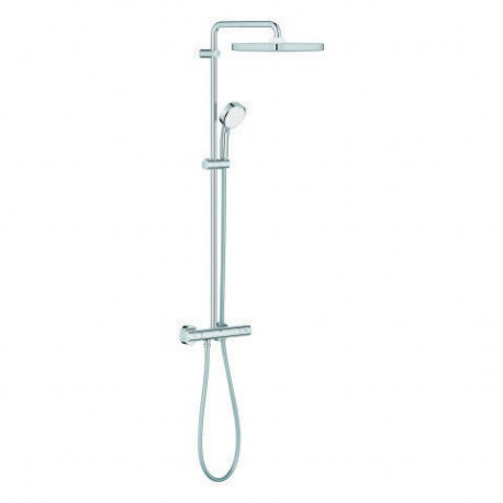 Système de douche Grohe Tempesta C 250 Cube 26689 avec THM Bras de douche 390mm chromé
