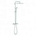 Système de douche Grohe Tempesta C 250 Cube 26689 avec THM Bras de douche 390mm chromé