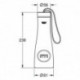 Bouteille GROHE Blue 40848 inox 450 ml or brillant brossé