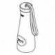 Bouteille GROHE Blue 40848 inox 450 ml or brillant brossé