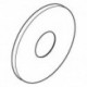 Rosace Grohe 48428 pour Einhandmischer-Kit de garnitures chromé