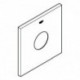 Rosace Grohe 48434 carré pour EHM-Kit de garnitures chromé