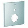 Rosace Grohe 48435 carré pour EMH-FMS avec 2-inverseurs chromé
