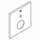 Rosace Grohe 48435 carré pour EMH-FMS avec 2-inverseurs chromé
