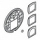 Plaque de montage GROHE 48438 pour EMH-FMS avec inverseur 2 voies