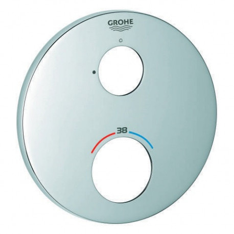 Rosace Grohe 49073 rond pour Thermostat-Kit de garnitures chromé